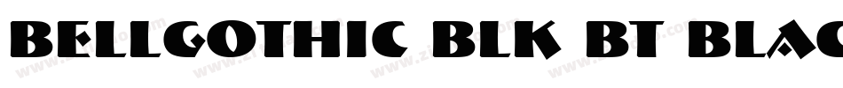 BellGothic Blk BT Black字体转换